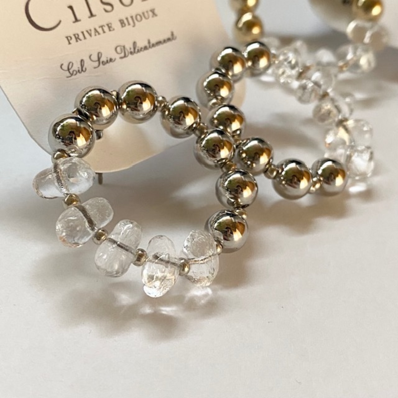 cilsoie：Metal hoop ・Lsizeピアス
