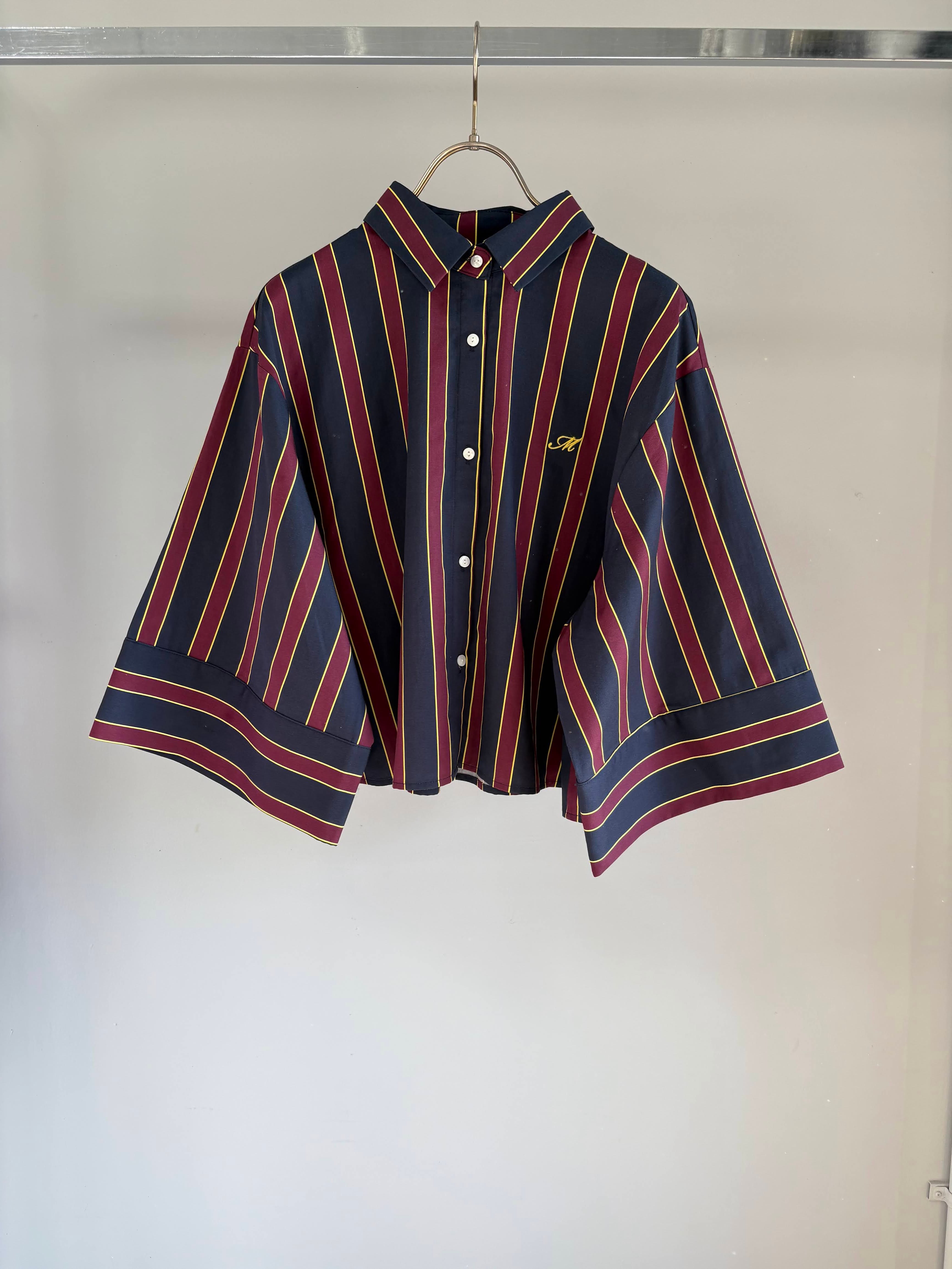 予約販売【 Margaux Vintage 】レジメンストライプブラウス (26054) 3