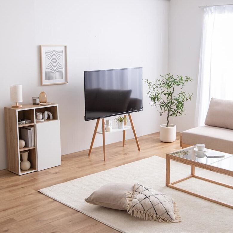 テレビスタンド 棚付き 北欧 モダン | FIGARO