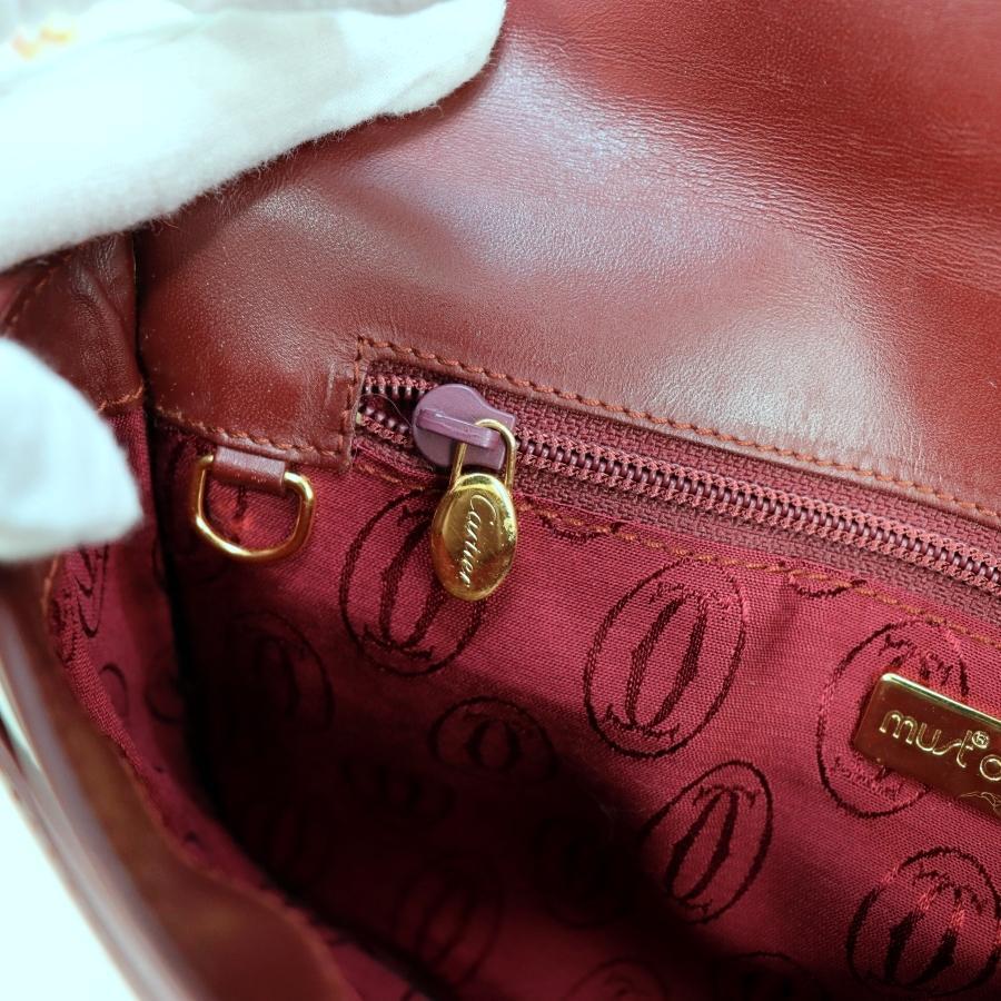 Cartier カルティエ クラッチバッグ ボルドー ヴィンテージ Cartier カルティエ クラッチバッグ ボルドー ヴィンテージ
