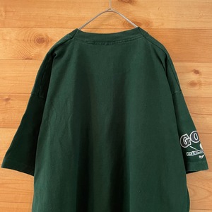 【FRUIT OF THE LOOM】90s  USA製 ゴルフ Tシャツ XXL 袖プリント オーバーサイズ アメリカ古着