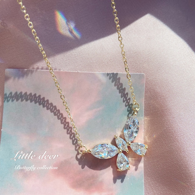 butterfly ネックレス b0612