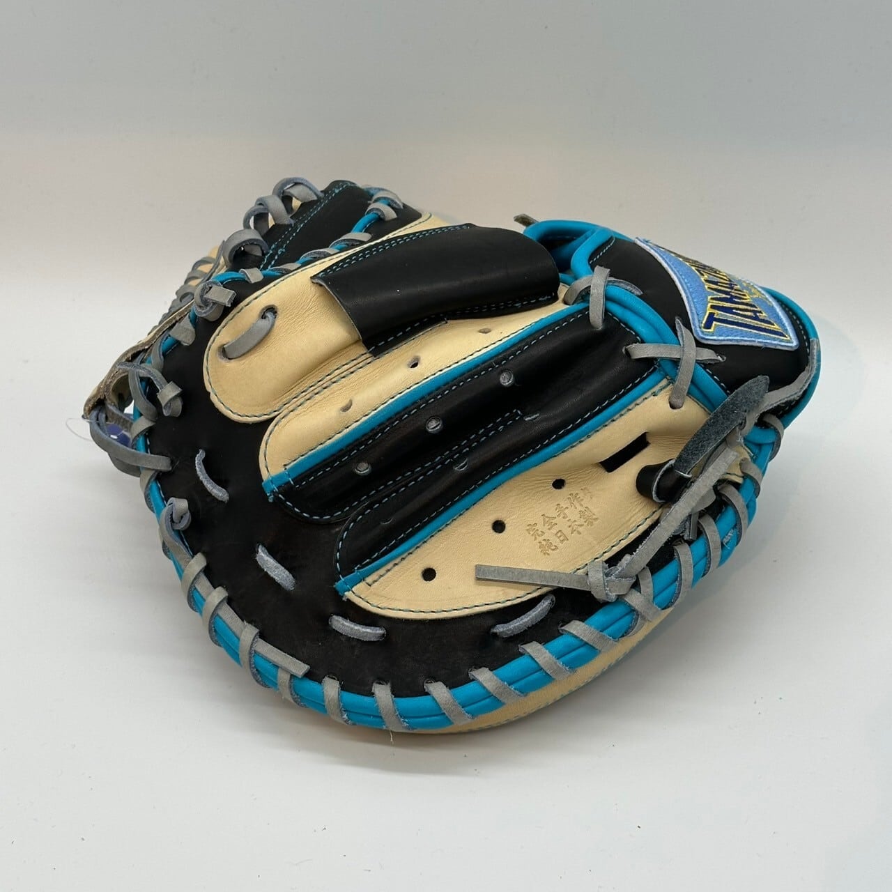 【軟式】【ジュニア】玉澤 キャッチャーミット 本体キャメルxブラック 紐グレー|タマザワ_03