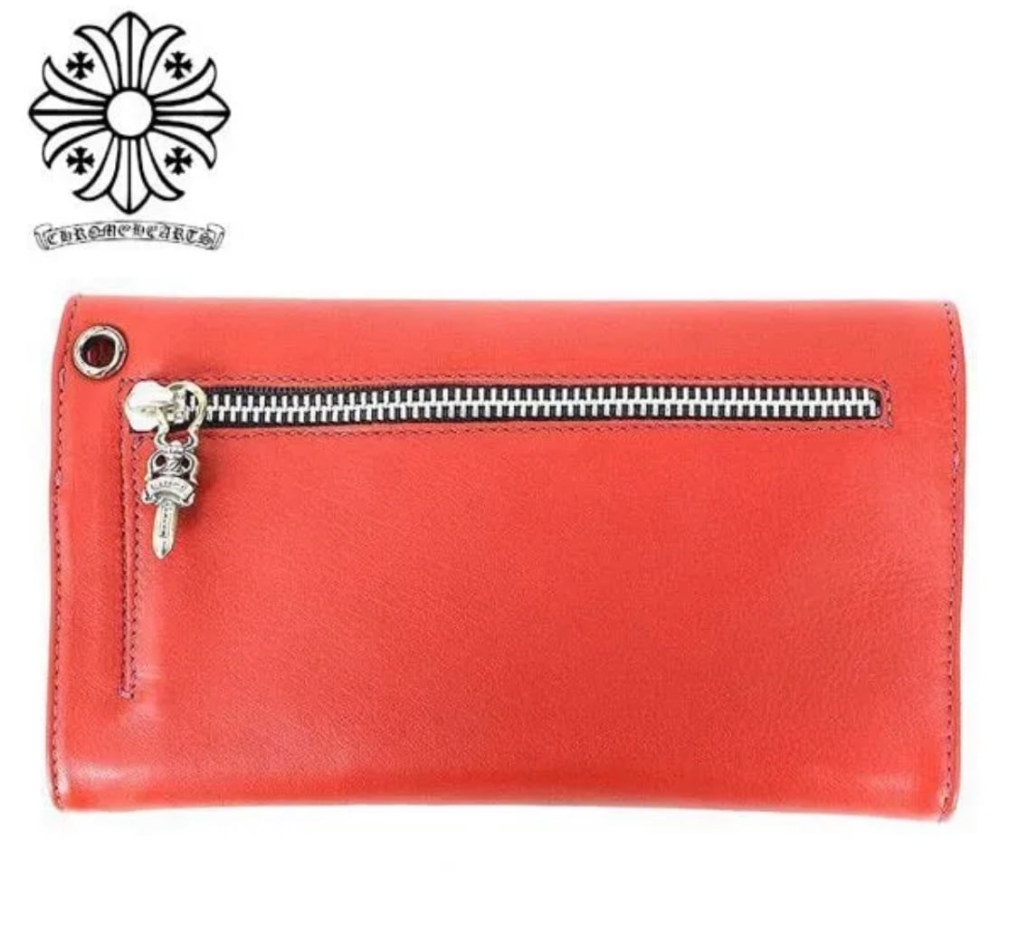 CHROME HEARTS WAVE WALLET 財布 RED