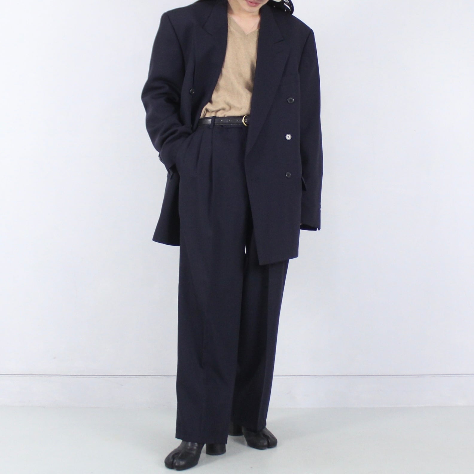 GIVENCHY 2ピース ダブルセットアップ とろみウール オーバー