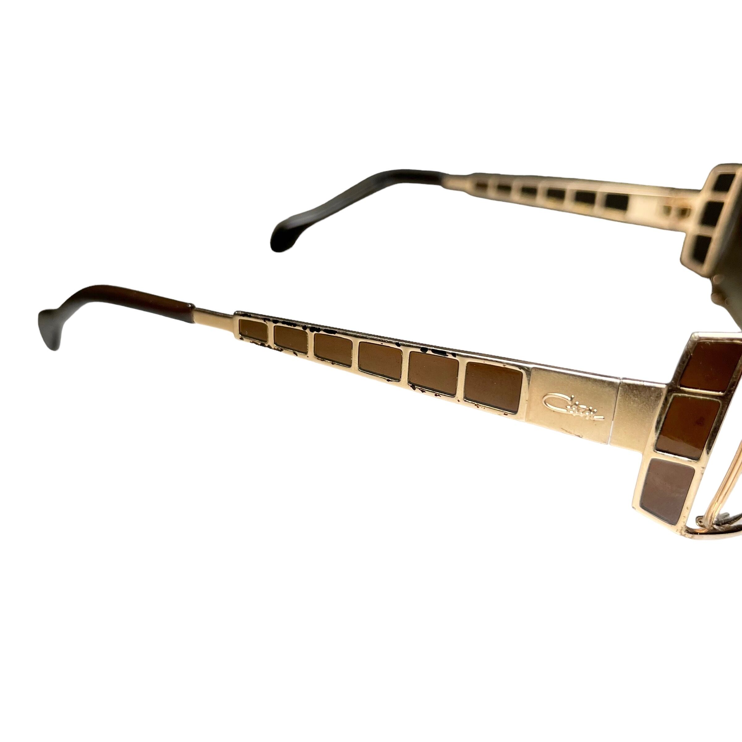 CAZAL ヴィンテージ サングラス MOD 929 ゴールド×ブラック CAZAL 