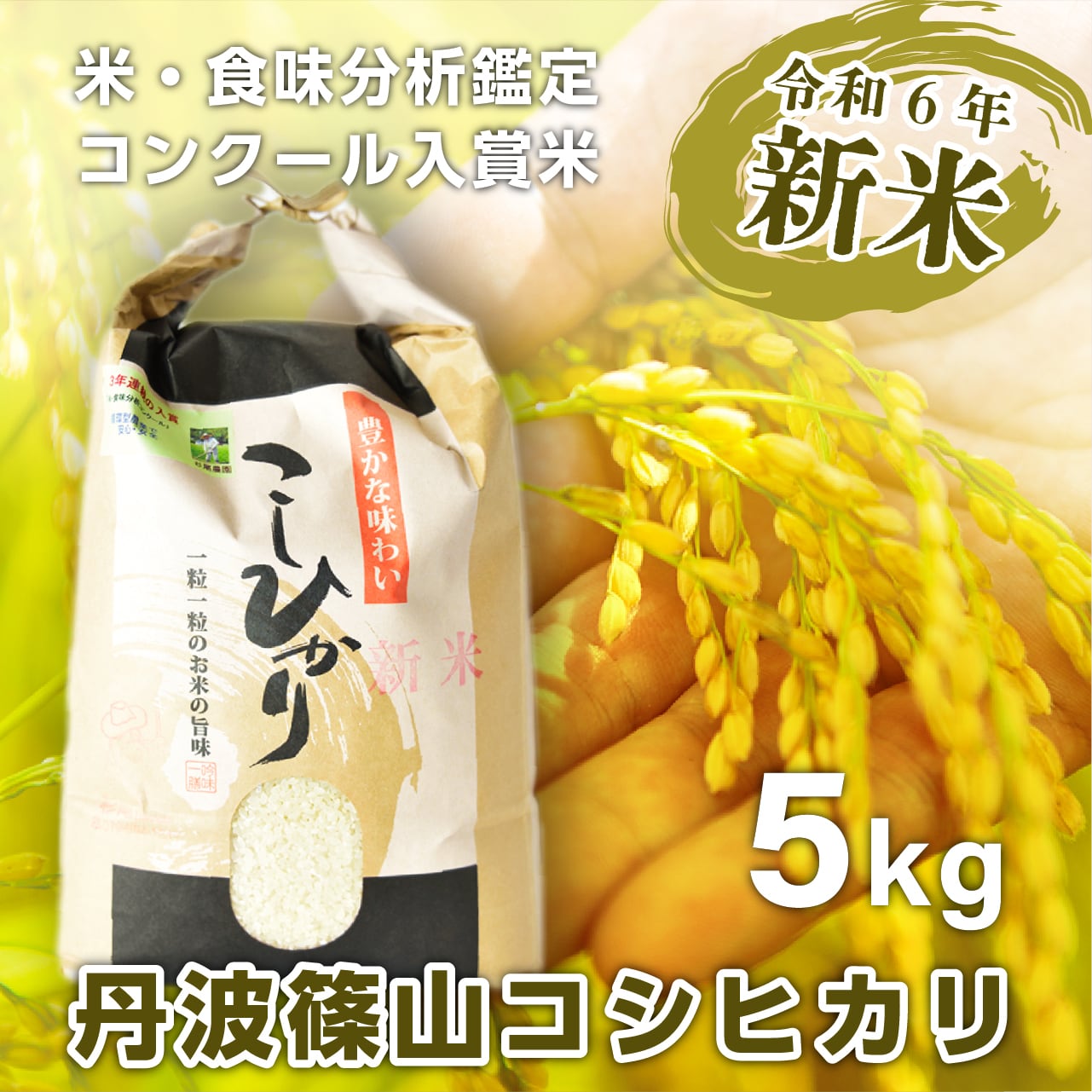リピーター様限定》令和6年新米☆じっくり精米!ー丹波篠山産 リピーター様限定》令和6年新米☆じっくり精米!ー丹波篠山産