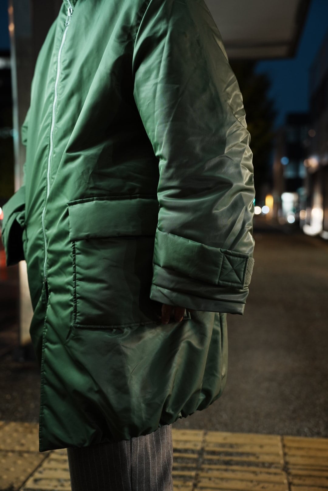 Sand Waterr RESEARCHED PADDED COAT / NYLON SATIN | LIT