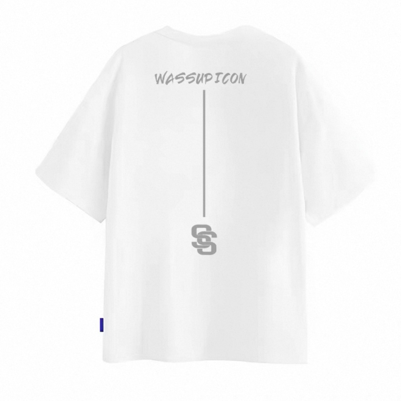 Chest logo drop shoulder tee 1390 - 11