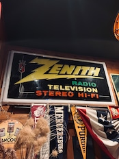1960s ゼニス ヴィンテージ 電飾看板 ZENITH “RADIO TELEVISION STEREO HI-FI” Lighted Advertising Sign S-27