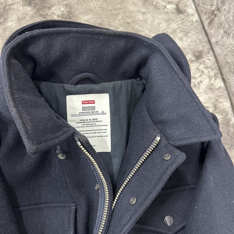 Supreme/シュプリーム 【14AW】WOOL M-65 Jaket/メルトン ジップアップ 