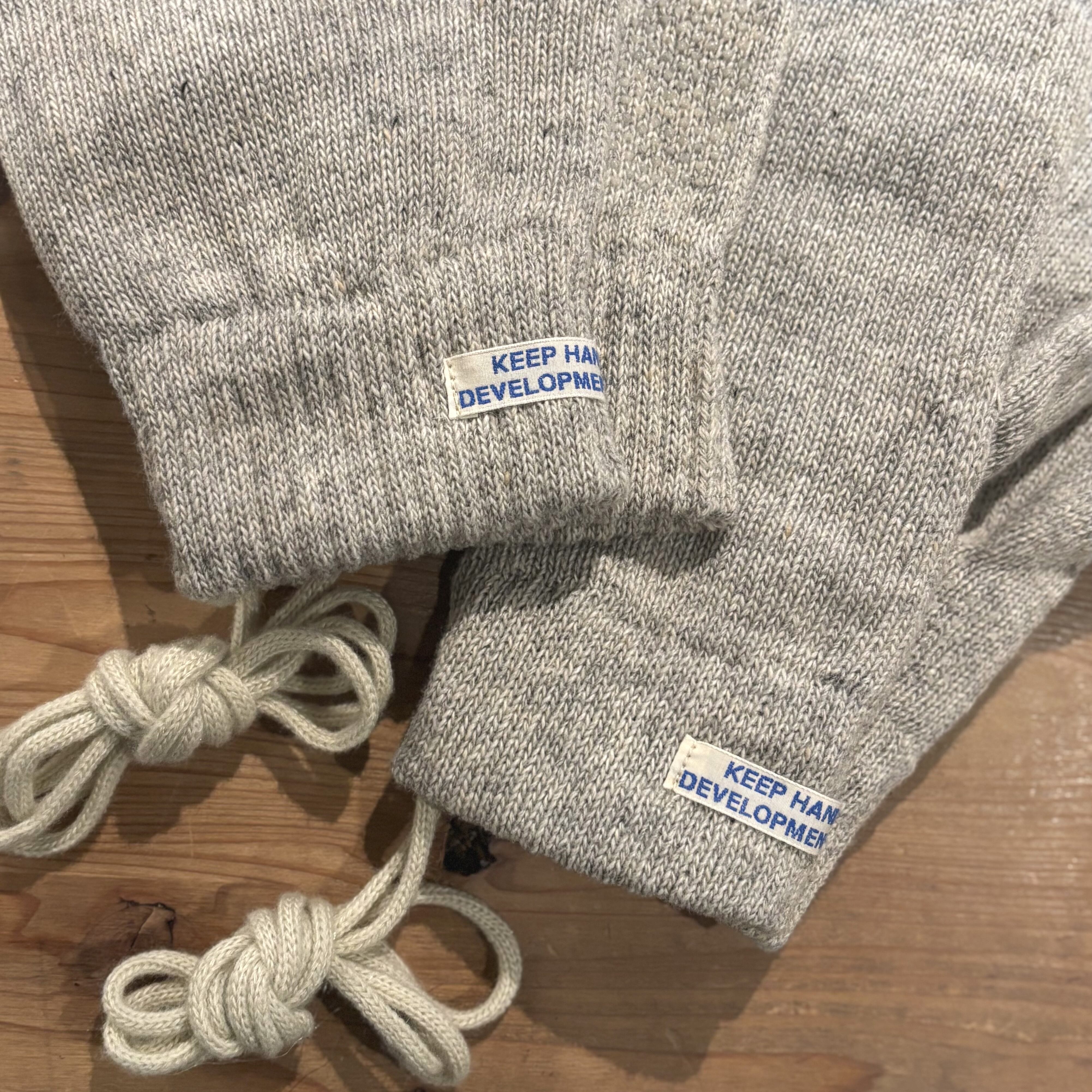 NOROLL 初期 バーズアイ ミトン 手袋 ノーロール エルエルビーン　グレー NOROLL USUALLY MITTEN/GLOVE - GRIGIO / ノーロール ミトン グローブ