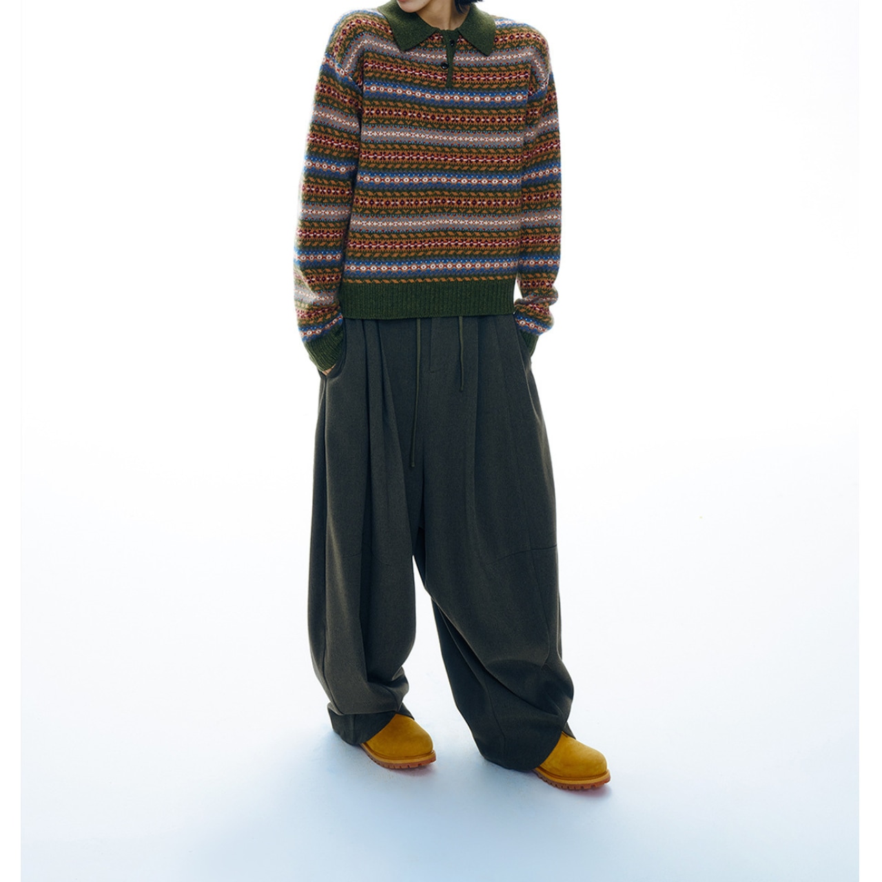 Volume Draping Wide Pants【3Color】 T4182