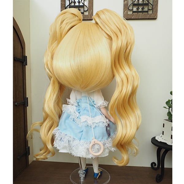 ネオブライス ウィッグ 姫バングツーテール ハニーブロンド 10インチ