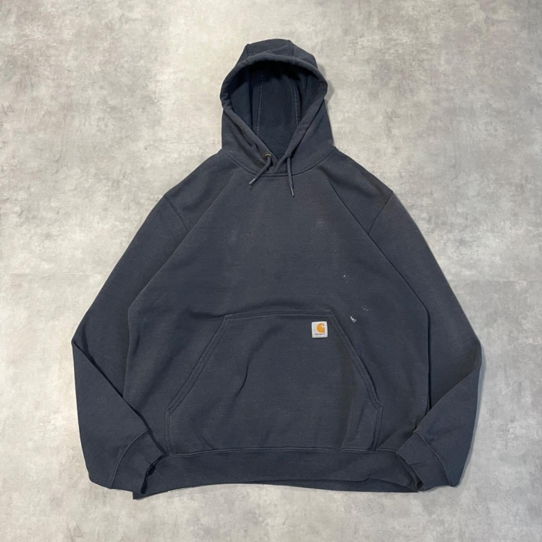 carhartt カーハート パーカー 刺繍 ペイント 黒 L 11689