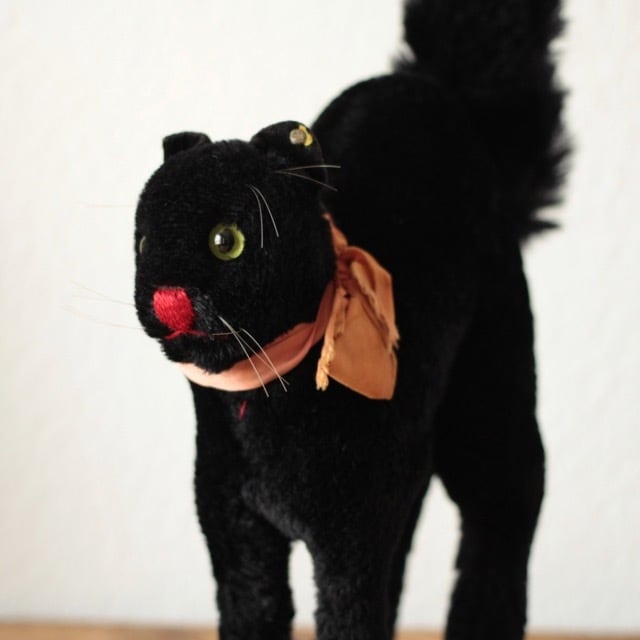 アンティークシュタイフ 黒猫 トムキャット Black Tom Cat 22cm アンティークシュタイフ 黒猫 トムキャット Black Tom Cat 22cm