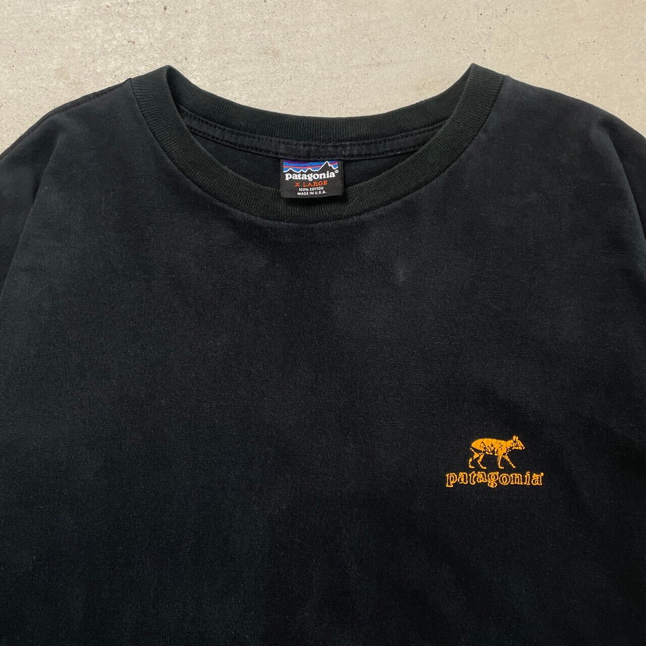 90年代 USA製 patagonia パタゴニア 絶滅危惧種 バックプリント T 