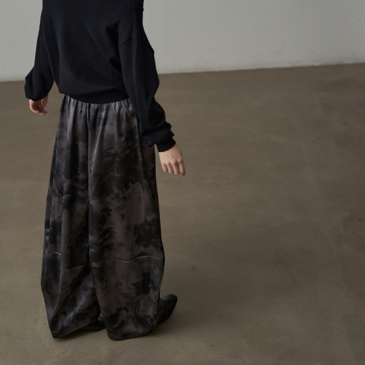 Marble Wide Pants T3981
