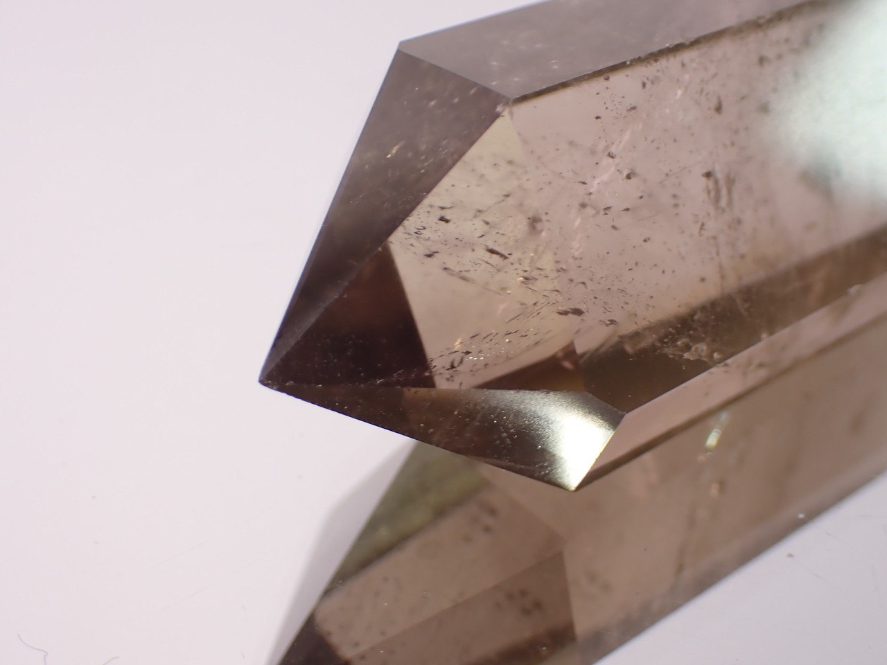 スモーキークォーツ　ダブルポイント　42.8g　[D1-146]