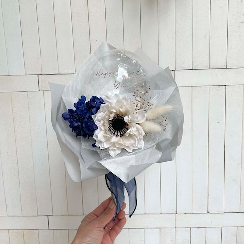 BALLOON FLOWER BOUQUET MINI - tacoma NAVY -