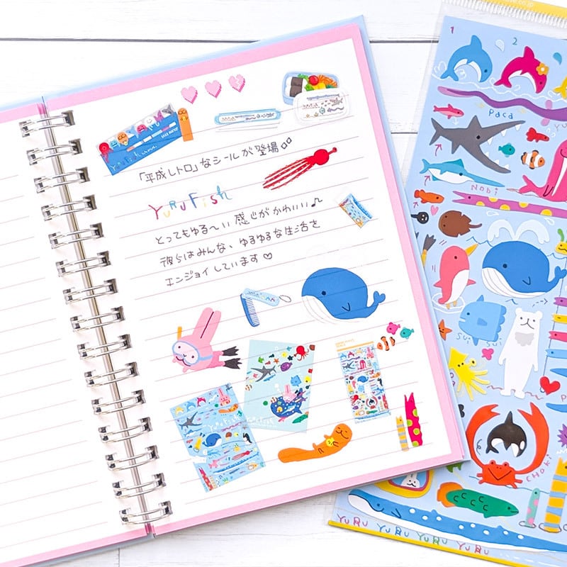 MWキャラクターミニチュアステッカー 82644 ゆるふぃっしゅ | てんくーどう