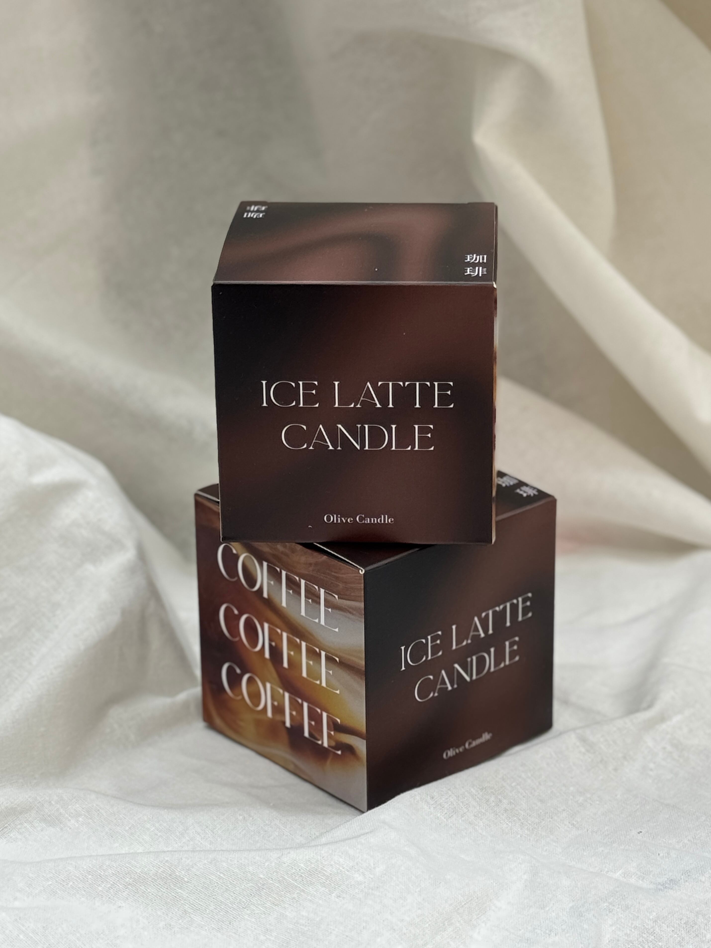 Ice caffe latte candle ~ アイスラテキャンドル | Olive candle