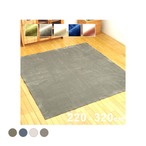 ラグ イーズ 大判長方形 GY 220X320 220×320cm ラグマット カーペット 絨毯