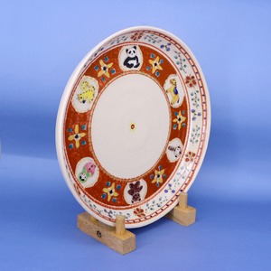 《 鈴木ハツミ 》プレート皿　赤絵