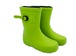 子供レインブーツ 17cm キッズ長靴 イエローグリーン