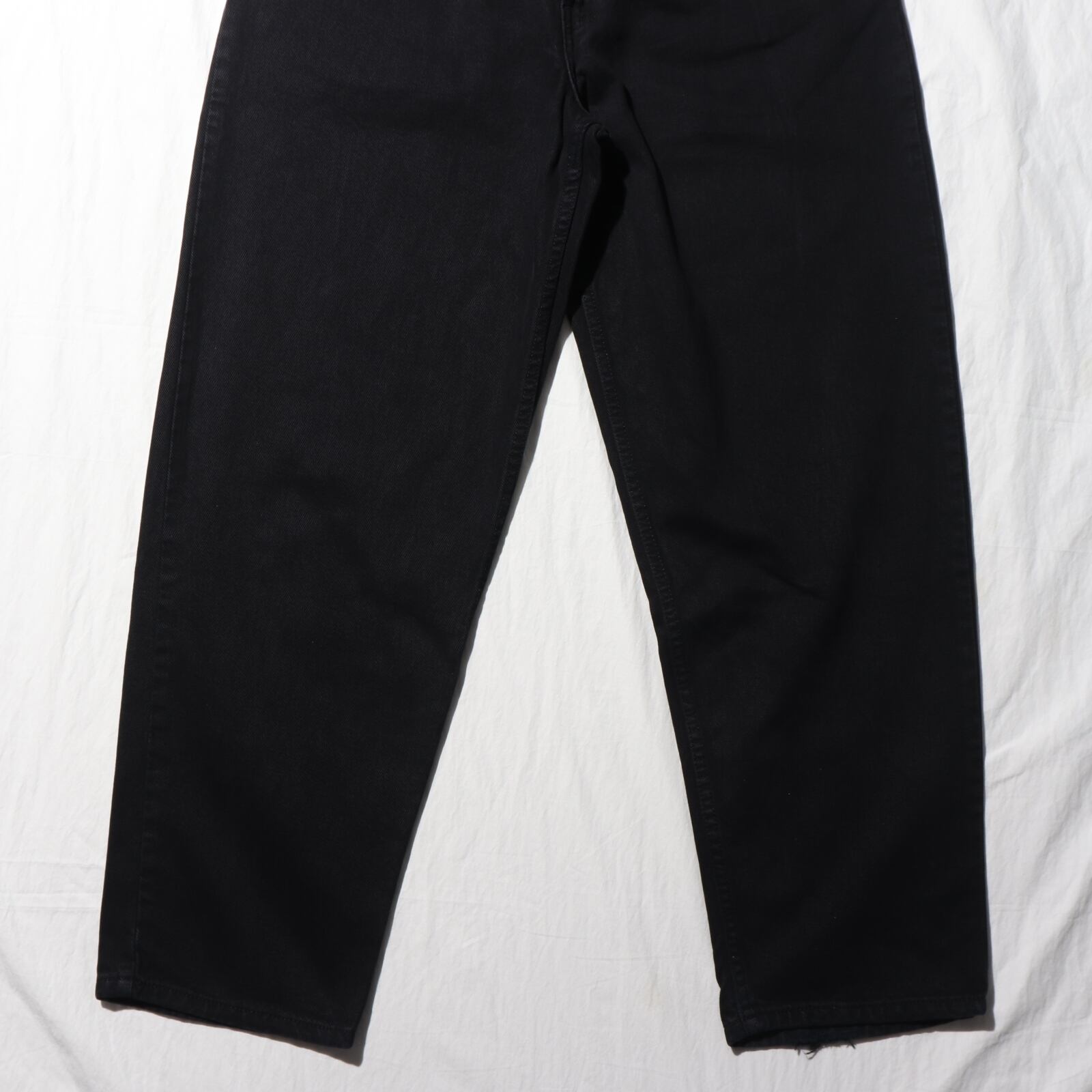 34×30 USA シルバータブ BAGGY 97年 後染めブラック デニムパンツ 