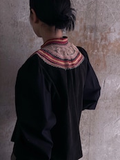 tay Original【BLACK and RE-SEW】/Vintage Miao embroidery blouse