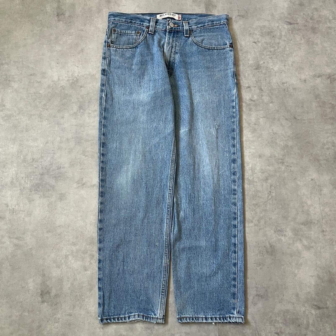 リーバイス550 Levis W32 ブルーデニム 青 古着 00s 17513