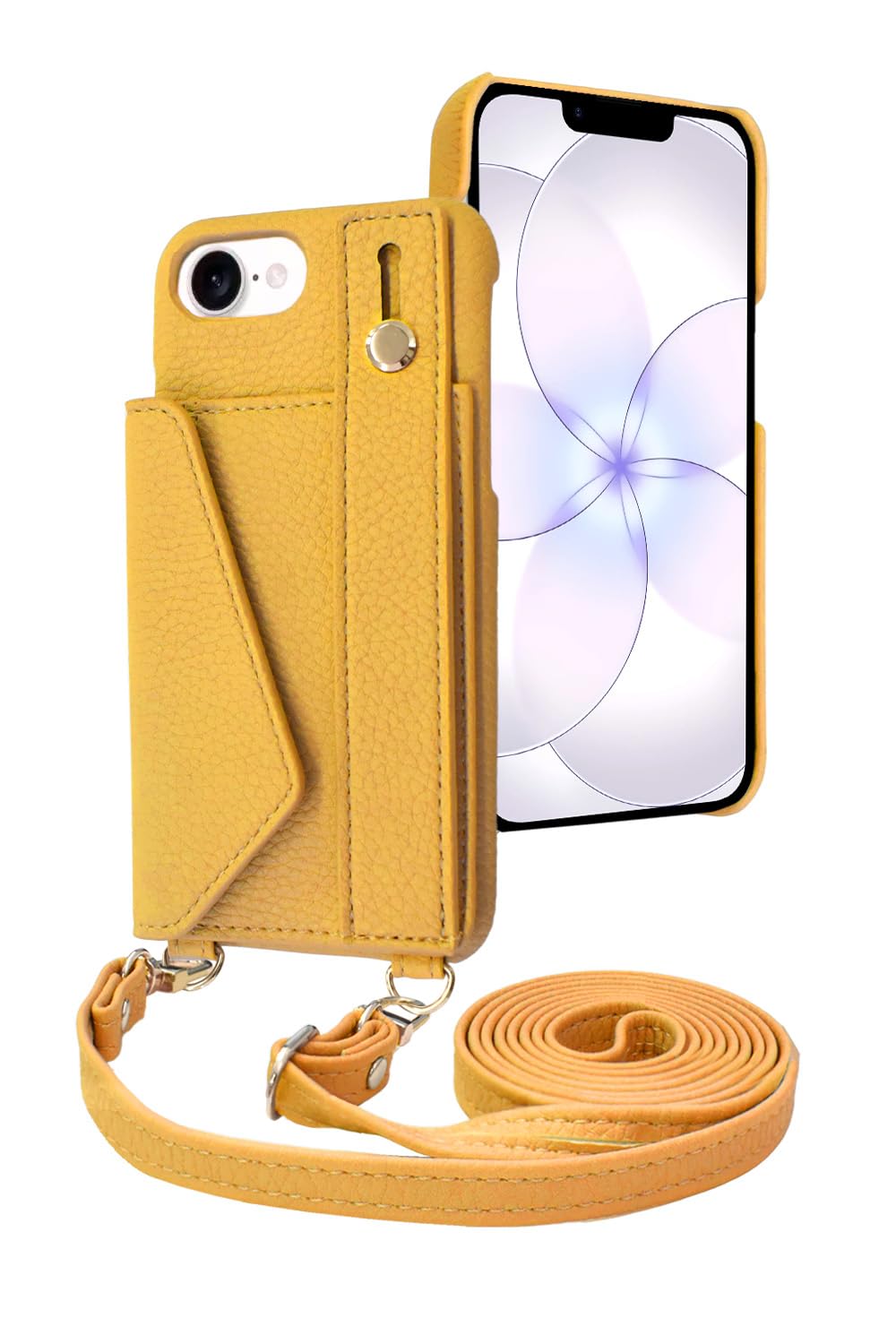 シズカウィル iPhone 17e / 16e 用 ショルダーストラップ ショルダー アイファンデ5 ショルディー マスタード 1個入り