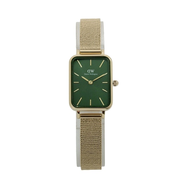 ダニエルウェリントン DANIEL WELLINGTON  Quadro 20x26mm Pressed Evergold Gold Emerald DW00100563 腕時計 レディース グリーン クオーツ