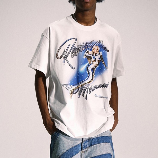 【DRIP2229】RMD Metal Mermaid Print Tee
