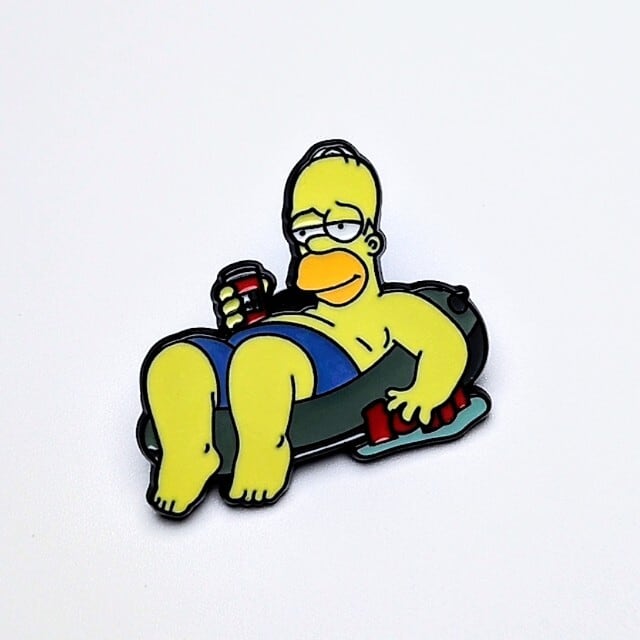 送料無料！ ★ピンズ PINS★ピンバッジ 【The Simpsons（ザ シンプソンズ）ホーマー 】 浮き輪〚アメリカン雑貨 アメトイ〛