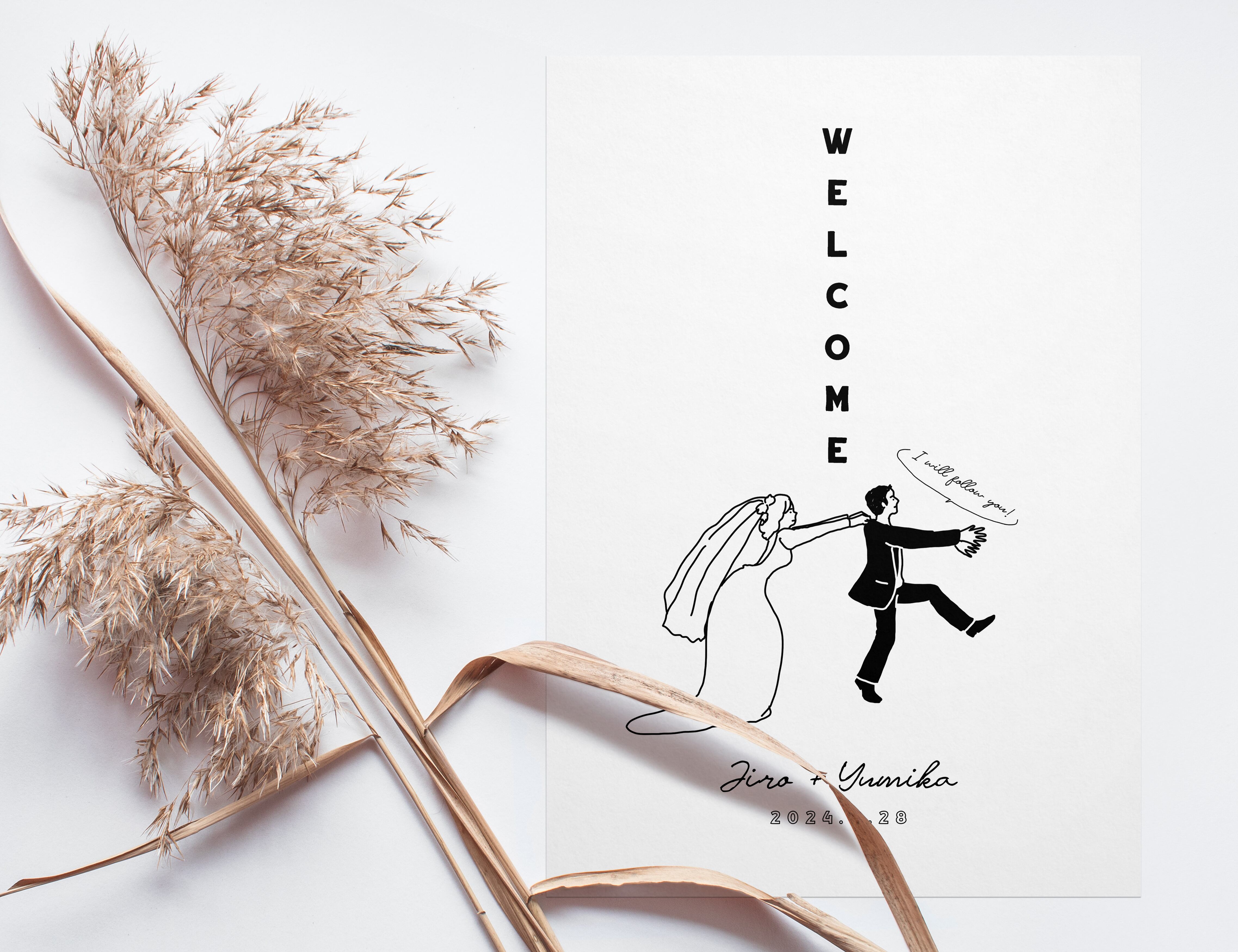 ウェディング ウェルカムボード ウェルカムボード / 縦タイプ | TRDesign