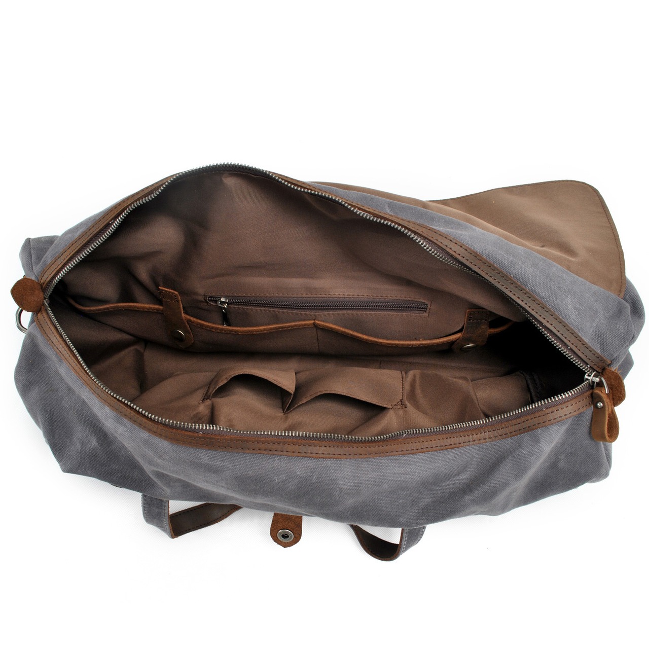 Canvas Leather Travel Bag / キャンバス レザー トラベル バッグ
