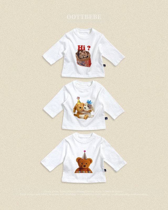 【ﾉﾍﾞﾙﾃｨ＆送料無料】Kids' Puppy Series T-shirt / oottbebe