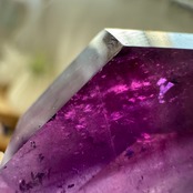 アメジスト*ハートファセットカット*231206*天然石カービング*天然石インテリア*置き物*インテリアストーン