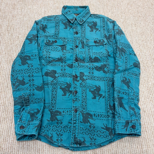 RRL 総柄 COTTON WORK SHIRT