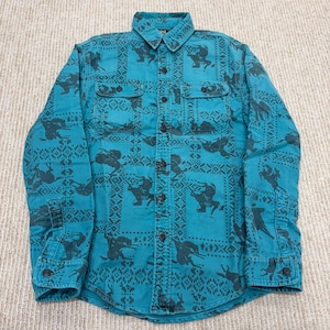 RRL 総柄 COTTON WORK SHIRT