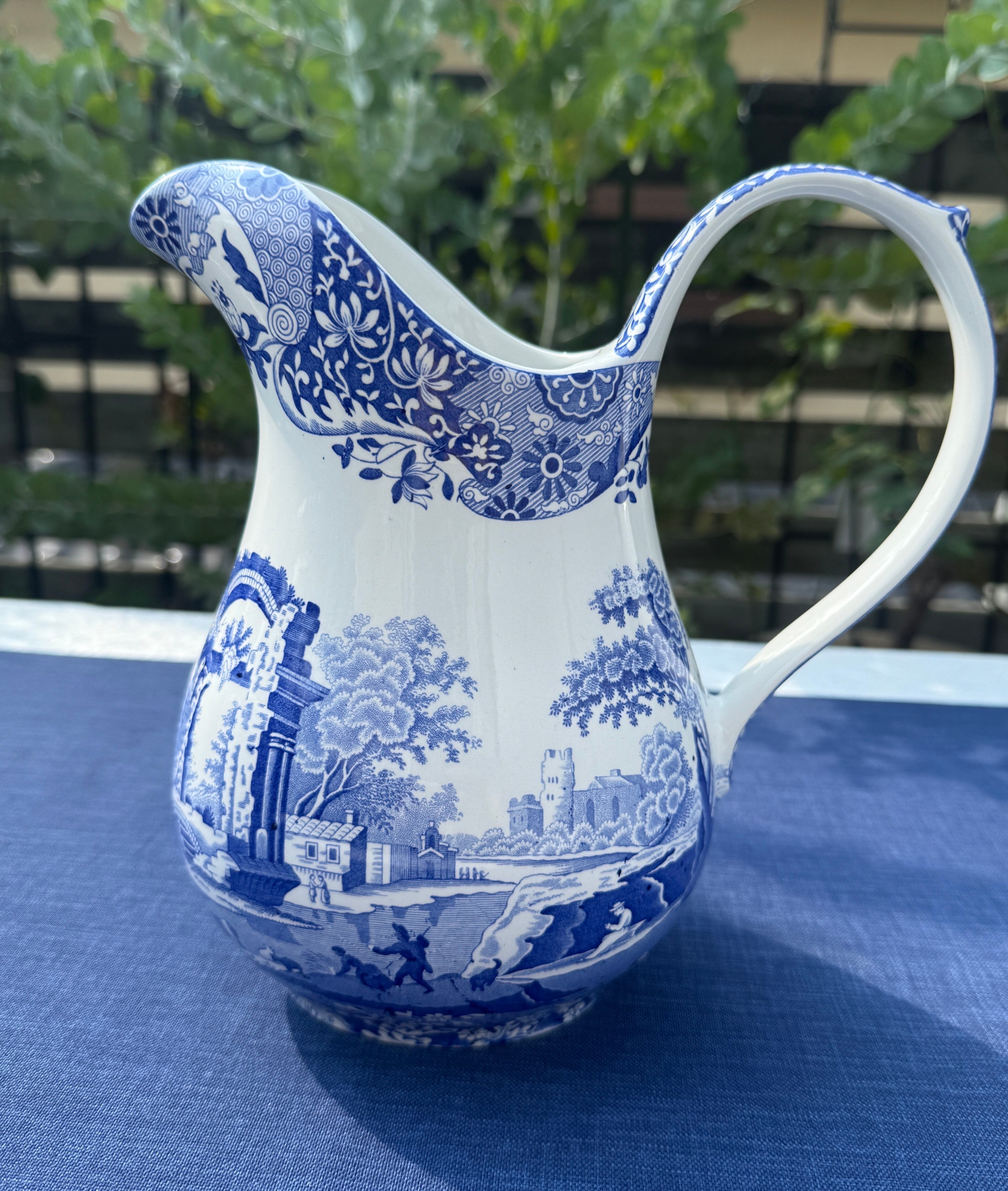 SPODE社  ブルーイタリアン 　ピッチャー（小）（レイトコープランド期）