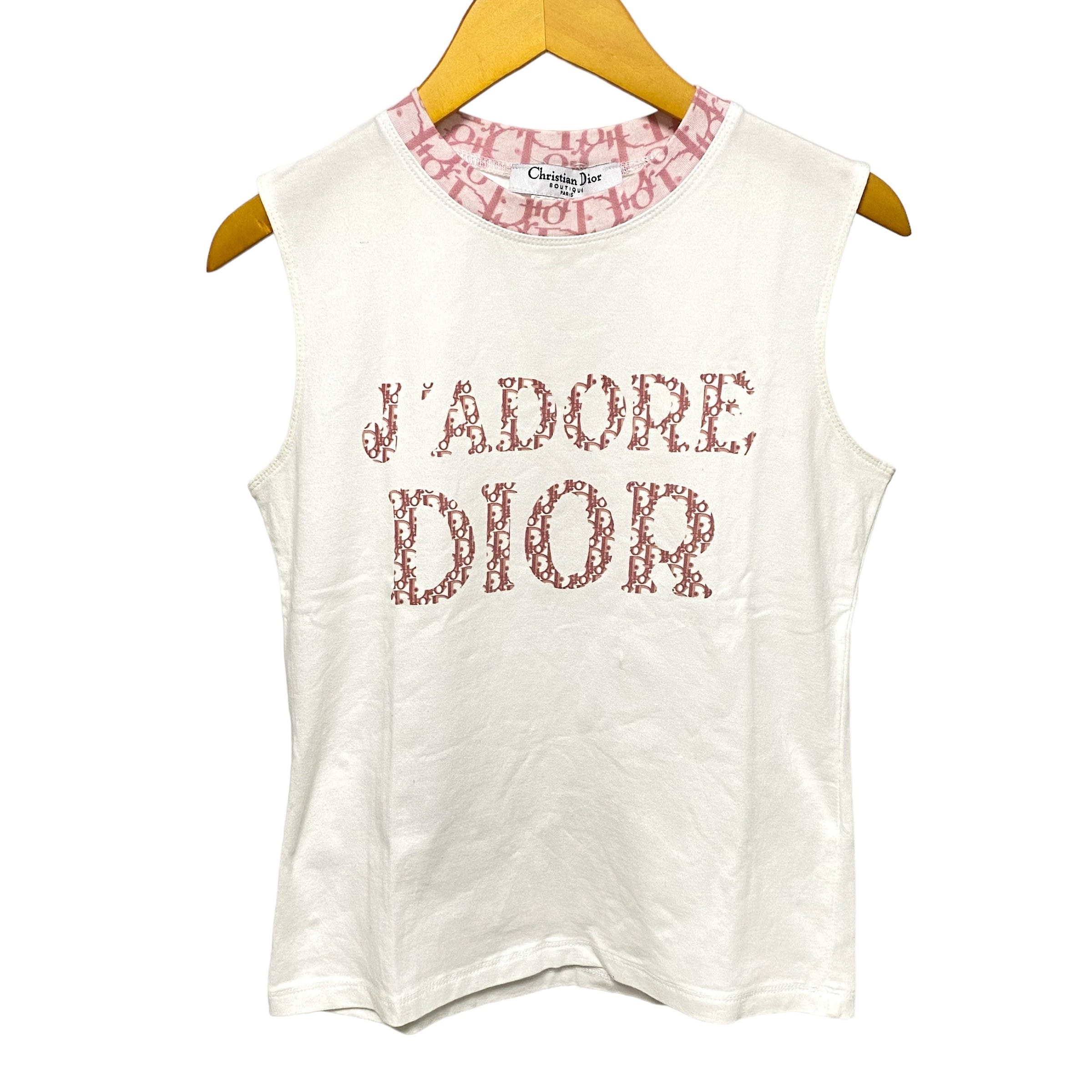 ディオール DIOR タンクトップ Tシャツ JADORE ヴィンテージ - www