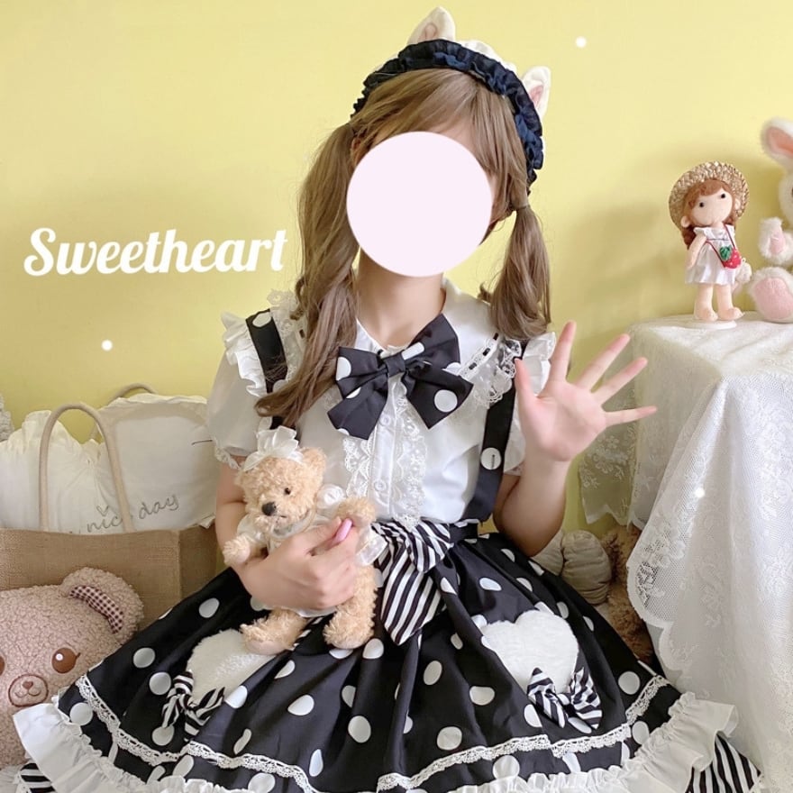 ゆめかわ ジャンパースカート ベビードール かわいい 双子コーデ
