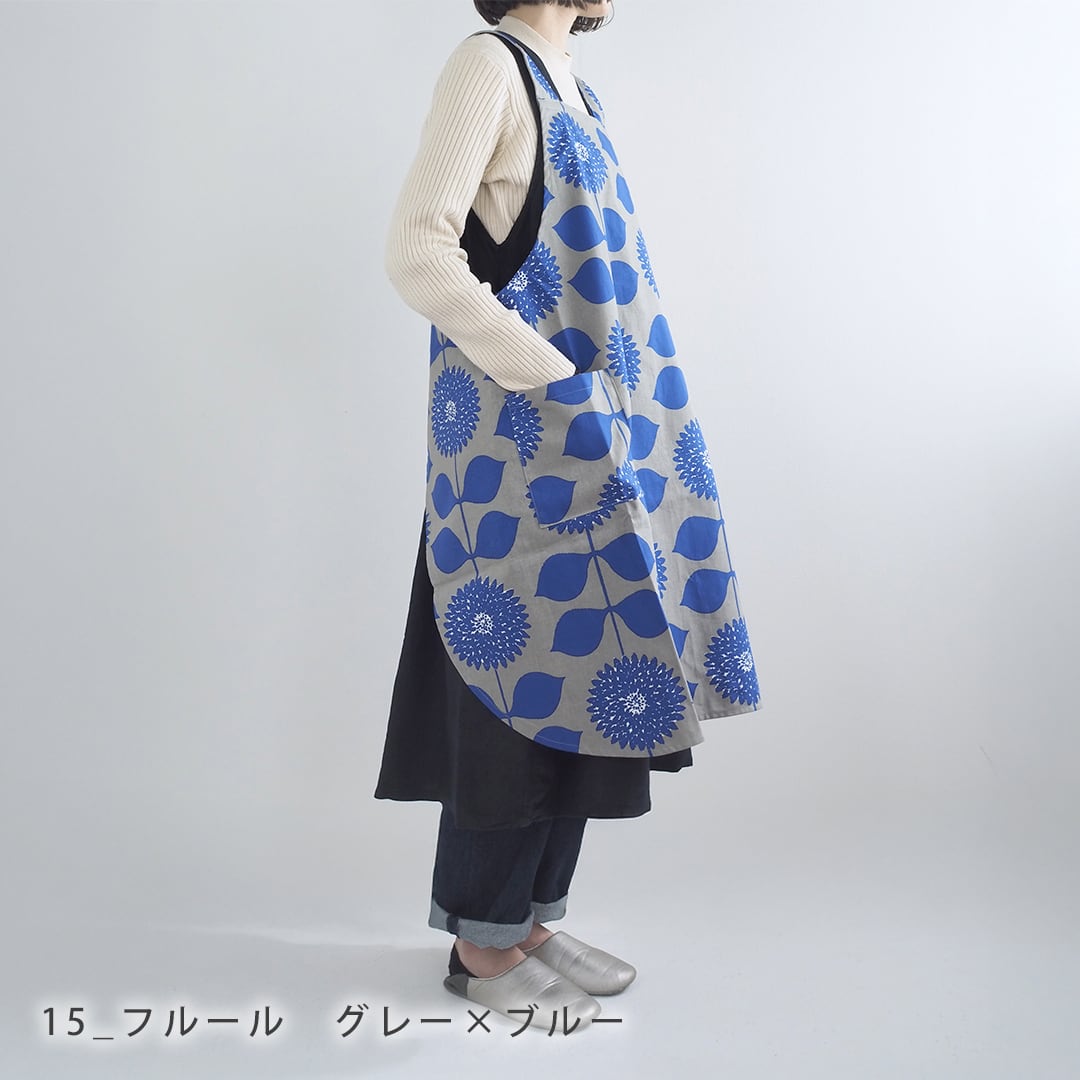 ストレートエプロン 61010014 (キッチン 北欧 雑貨 柄 レディース 花 ストレートエプロン 61010014 (キッチン 北欧 雑貨 柄 レディース 花