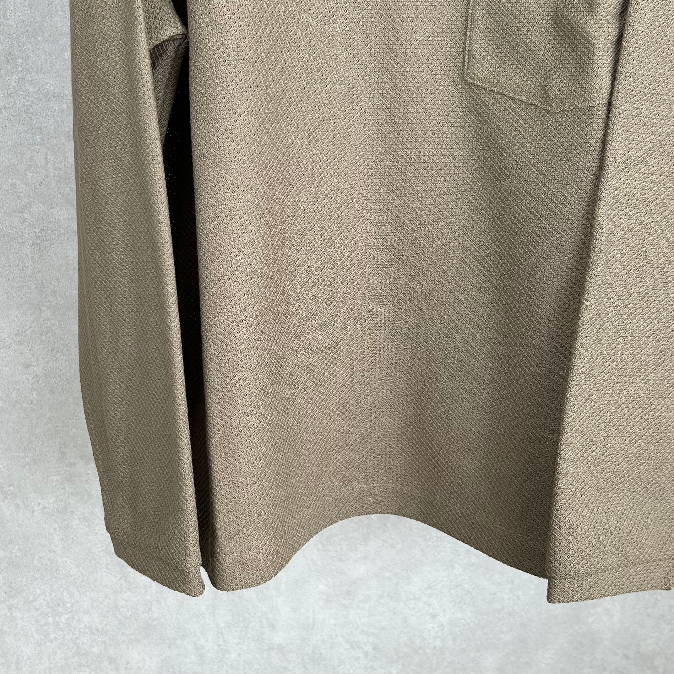 26SS》【STILL BY HAND】MOSS STITCH SKIPPER SHIRT スティルバイ