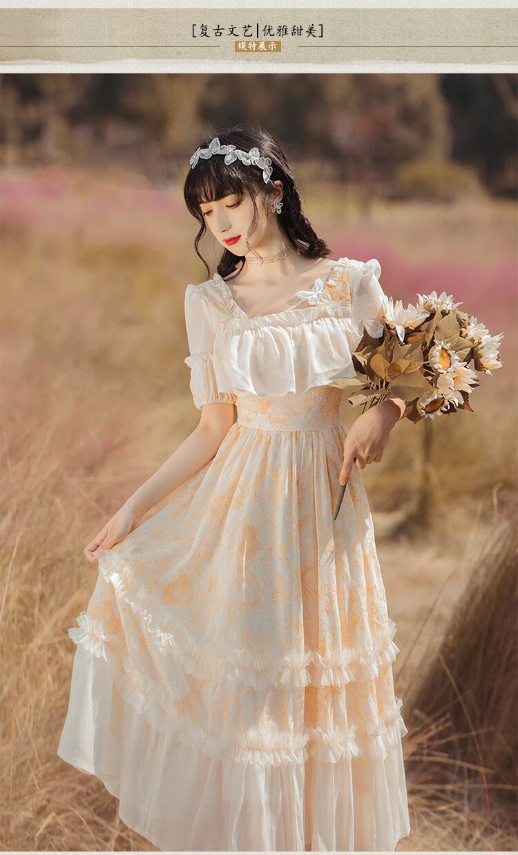 ♥ ヴィンテージドレス サマースタイル 大人ガーリー スウィート