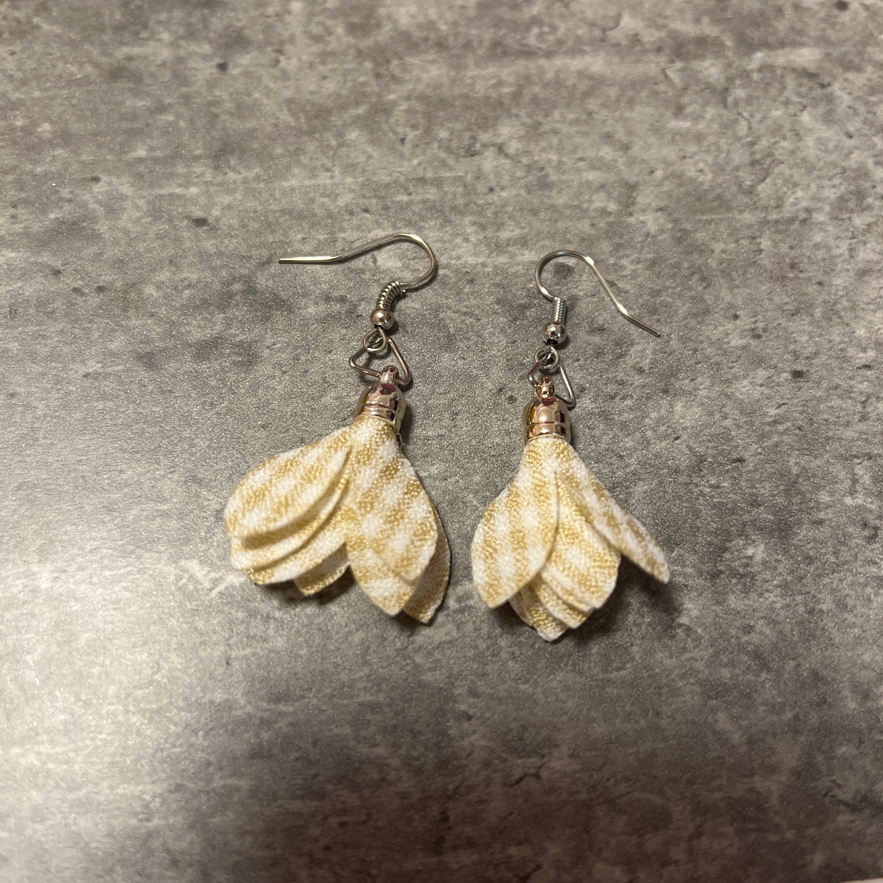デニムタッセルピアス | ~Hand made accessorys shop~ *charsan.