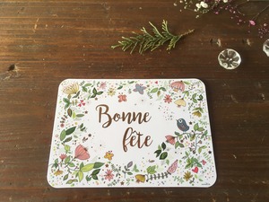 フランス デザイン ポストカード "bonne fete"